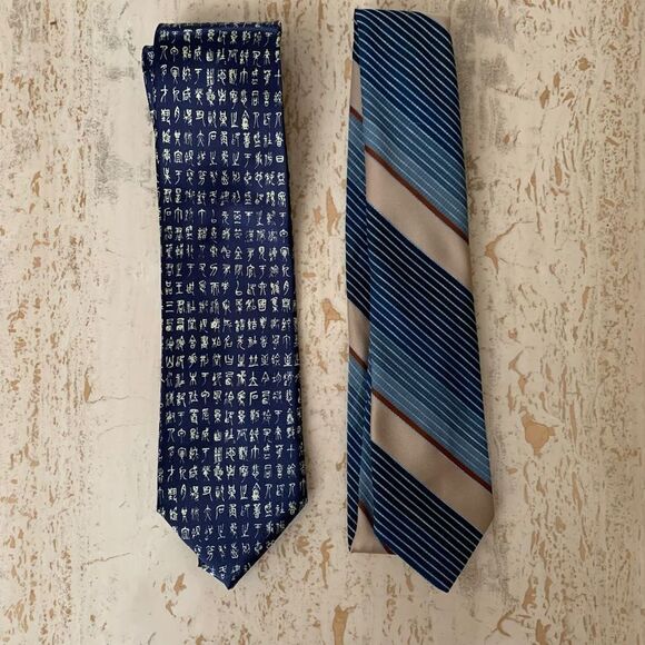 👔Set of 2 ties - Picture 1 of 12